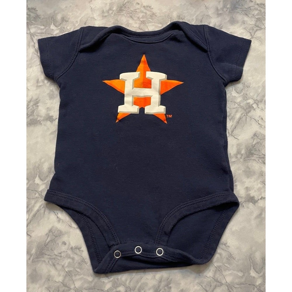 MLB Houston Astros Baseball Baby Onesie Bodysuit Clothes Outfit, Size 12 months